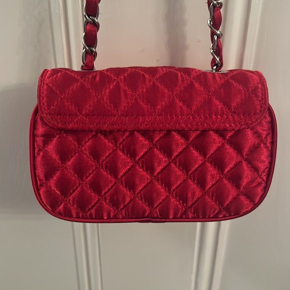 NWT satin mini crossbody in rich ruby red! - Picture 8 of 11